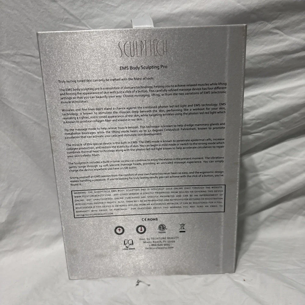 TECHTURE BEAUTY SculptTech EMS Body Sculpting Pro Device-TETRAD LED / EMS New